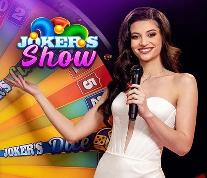 Joker’s Show slot logo by Skywind Group at LeBull Casino