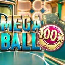 Mega Ball 100x slot icon by Evolution, available at LeBull Casino
